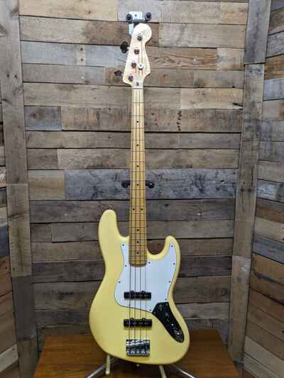 Fender 2020 MIM Jazz Bass Guitar TV Yellow Maple Neck