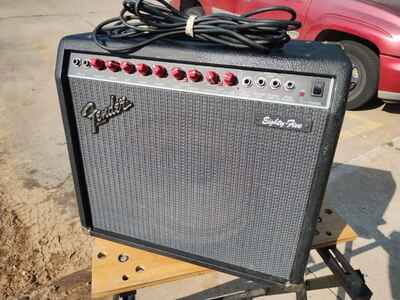 Vintage FENDER 85 Eighty Five Guitar Amp. Solid State Rare Red Knob *USA Made*
