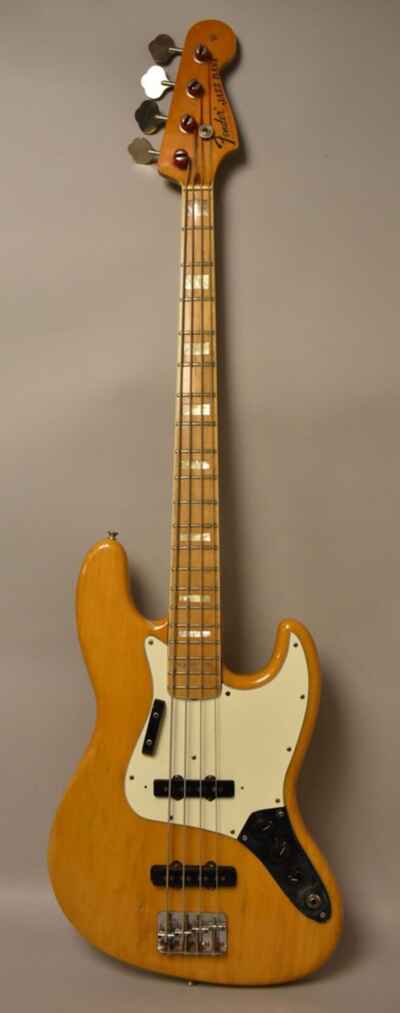 1974 Fender Jazz Bass Natural w / HSC