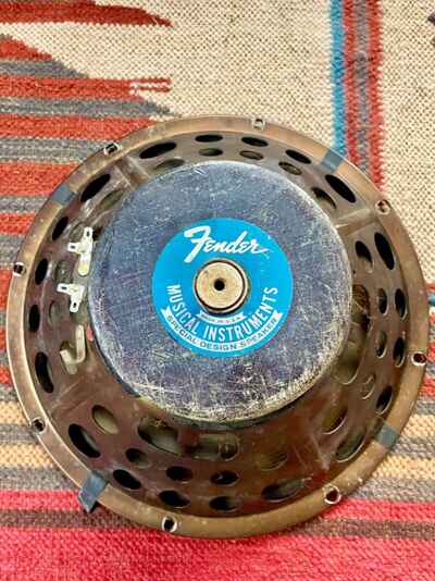 Vintage 1973 Fender Blue Label 12" Oxford Guitar Amplifier Speaker Needs Recone