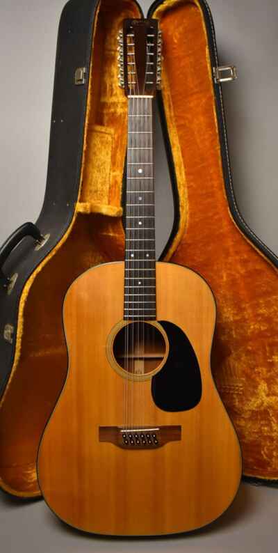 1968 Martin D-12-20 Acoustic 12-String Dreadnought Natural w / OHSC