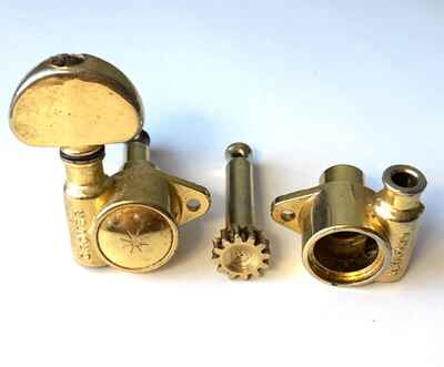 Vintage Grover USA Milk Bottle Star Back Tuner, Gold Plated, (2) two for parts