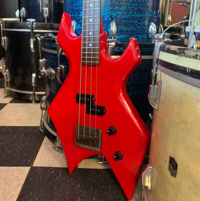 B C. Rich Warlock Bass NJ Series 1980s - Red
