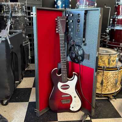 Silvertone 1457 guitar and amp / case Early 1960s - Red Burst