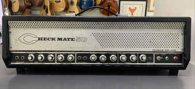 TEISCO AMP HEAD CHECK MATE 50  BLACK / SILVER