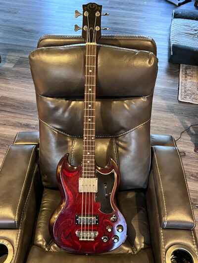 Greco EB-420 Japanese Vintage 1970??s Electric Bass Guitar - Cherry (Awesome)