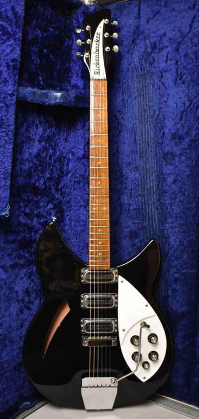 1966 Rickenbacker 345 Jetglo Refin w / OHSC