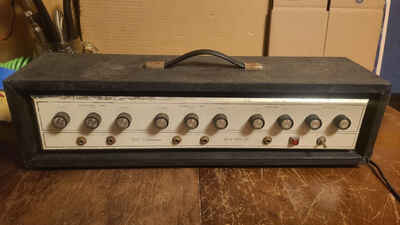 Vintage Sears Silvertone Solid State 100 Amplifier Stereo 2 Channel Model 1464