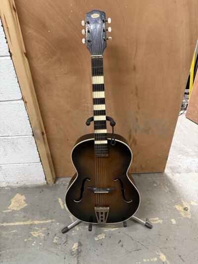Antoria Archtop Acoustic Guitar 1950s / 60s ?? Original ?? Used
