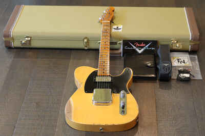 Unplayed! Fender Ltd Ed CS 1953 Telecaster Heavy Relic Butterscotch Blonde +OHSC