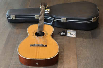 Vintage! 1920??s A Galliano 000 12-Fret Natural Acoustic Guitar + Hard-Case
