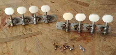 1960s TEISCO Kimberly MANDOLIN Bass Side & Treble Side 4 On A PLANK TUNING PEGS