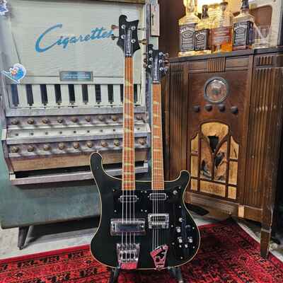 1975 Rickenbacker 4080 Double Neck Guitar  /  Bass Jetglo
