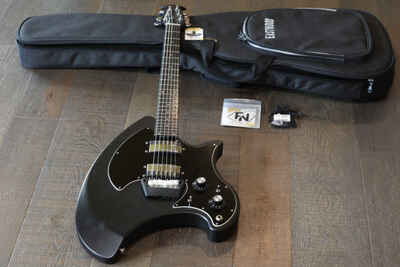 Paul Stanley Vibes! 1973 Ovation Breadwinner Electric Guitar Black + Gig Bag