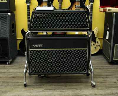 1966 Vox Berkeley II Super Reverb Twin V1081 Head + V4081 2x10" Cabinet Piggybac