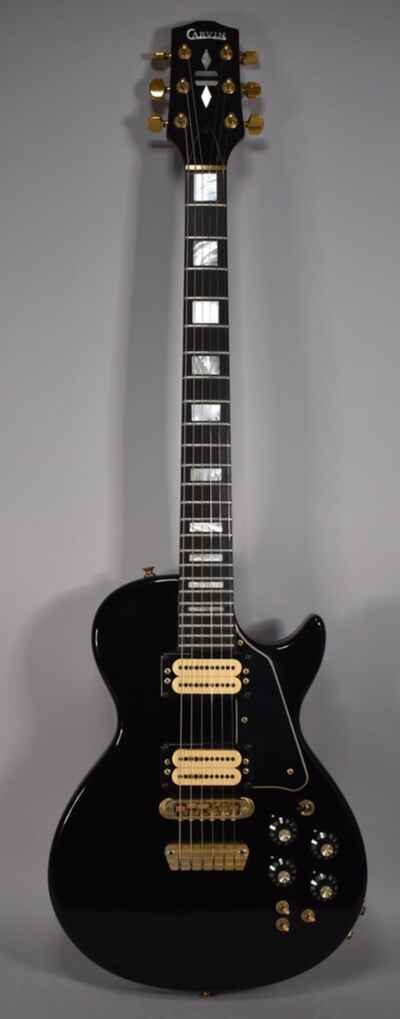 c. 1978 Carvin CM-140 BG Solidbody Electric Guitar Black Finish w / Gig Bag