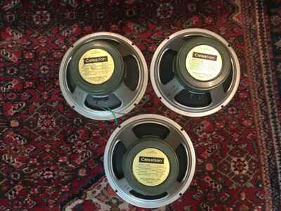 2 X celestion pre rola pulsonic G12H exceptional condition february 1970
