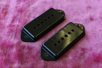 Vintage Gibson 1950s "Dogear" P-90 pickup cover set ES-175D ES-225tD L-5CES 59