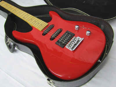 Vintage 1980s Washburn G-Junior G-JRV Electric Guitar RH Red