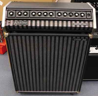 Vintage 70s Kasino Little Joe Guitar Amp Head & 4x12 Half Stack Speaker Cabinet