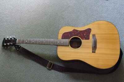 1974 Gibson j55 acoustic guitar with hard shell case