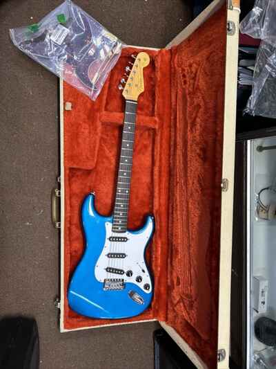 Fender Stratocaster Made In Japan 1980s Electric Guitar Blue With Hard Case
