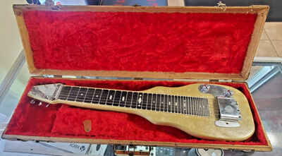 Vintage Fender Champion Lap Steel 6 String Guitar Yellow Pearl Champ
