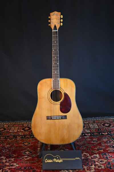 c1964 Kay 6100 Country Flat Top Acoustic Dreadnought Guitar Natural Finish