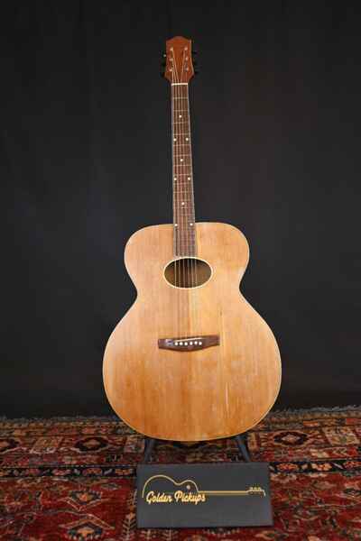 1940s  /  50s Kay Flat Top Jumbo Acoustic Guitar 17" w /  Oval Sound Hole Rare