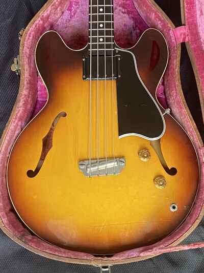 1958 Gibson EB-2 Thinline Bass Guitar