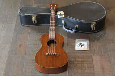 Vintage! 1950??s Martin Style 1 Tenor Ukulele Natural Mahogany + OHSC