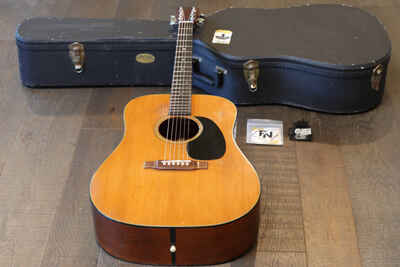 1967 Martin D-18 Natural Acoustic Dreadnaught Guitar w /  Brazilian Board + Case