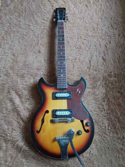 Teisco  Audition 7003  electric hollow  guitar. (YouTube demo in description)
