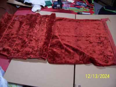 Vintage Fender Poodle case interior fabric red color  3 pieces nice & used