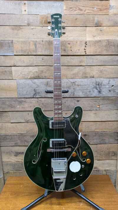 Yamaha Vintage MIJ SA-50 1967 Semi Hollow Green Electric Guitar