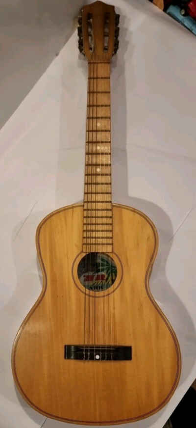Vintage 1950s / 60s Lark Small Guitar from Shanghai China 19 5" Scale Length