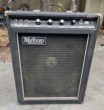 Vintage 1970??s Marlboro 520B Combo Guitar & Bass Amp 15?? Spkr