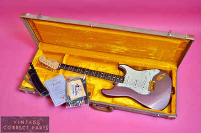 Vintage 1998 Fender Custom Shop 1960 Stratocaster John Page Era, Burgundy Mist!