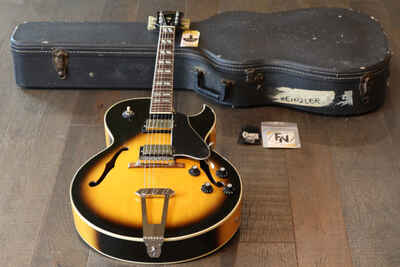 Vintage! 1974 Gibson ES-175 Archtop Hollowbody Guitar Sunburst + Hard-Case