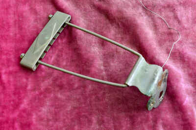 Vintage 1959 ES-330 Gibson Nickel Trapeze Tailpiece Thinline ES-330td 1960 1961