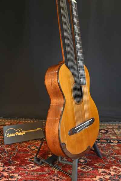 Rare 1910 German Harp Guitar ?? Flame Maple ?? Restored ?? All Original ?? WOW