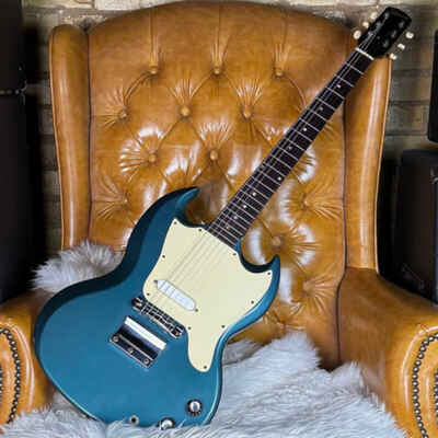 1966 Gibson Melody Maker SG Vintage Pelham Blue Electric Guitar W /  Case!