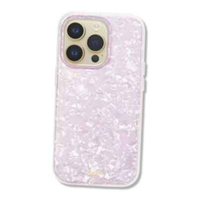 Case for | 10ft Drop Tested | Marble Phone Case iPhone 14 Pro Pink Pearl Tort