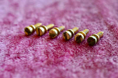 Vintage 1950s Gibson Gold ABR-1 Bridge Saddle Screws Tune-a-Matic 1960s