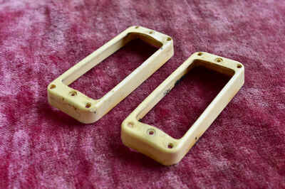 Vintage Gibson Mini Humbucker Pickup Ring Set Les Paul Goldtop Deluxe 1969