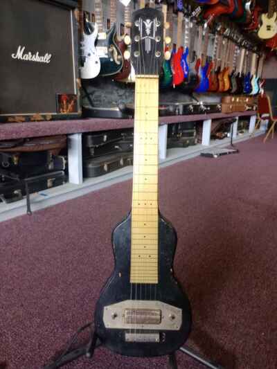 Harmony Vintage 1950s Lap Steel Guitar w / Gibson P-13 Pickup & Case * FREE SHIPP