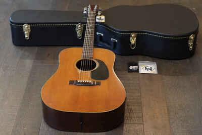 Vintage! 1969 Martin D-18 Natural Acoustic Dreadnaught Guitar + Hard-Case