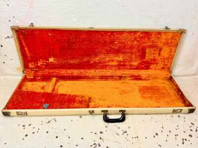 Vintage 1963 Fender Precision-Jazz Bass Guitar Case White Tolex 1960