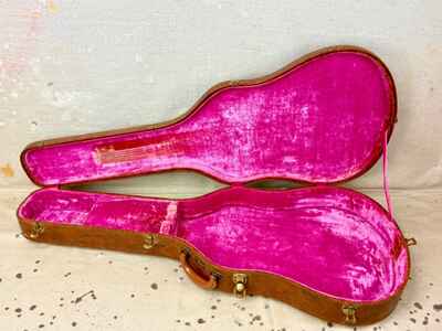 1958-1959 Gibson Logo Brown-Pink Guitar Case ES-335, 345, 355 Vintage 1950