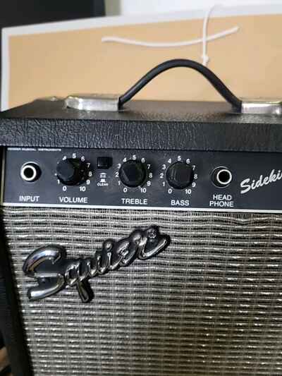 Vintage Fender Squier Sidekick PR357 Amplifier Guitar Amp Black